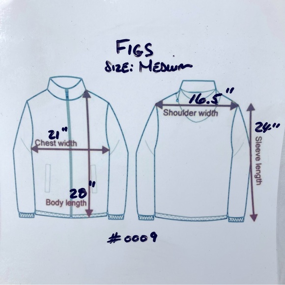 FIGS | FIONx Bellery Scrub Jacket Navy Blue (size Medium) - Picture 8 of 8